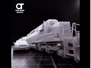 Train and car models for3d print