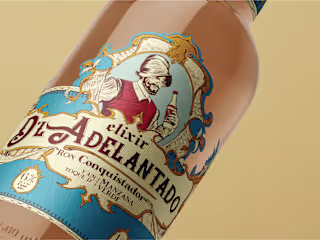 Elixir D'l Adelantado Branding, Package design & 3D Renders
