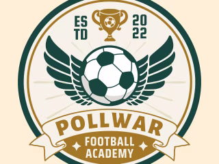 Pullwar football academy vintage retro badge logo project
