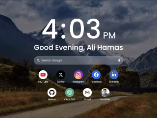 Custom Chrome New Tab