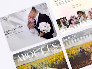 Wedding Photography Studio / Web Design - UI/UX Design
