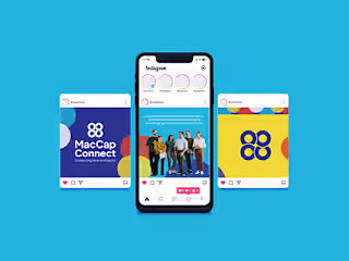 MacCap Connect Townhall meeting brand identity