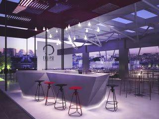 Outdoor hostess bar