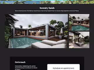 Serenity Sands | Real Estate Company Website