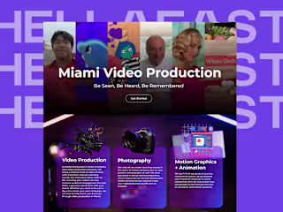 WordPress + Elementor Pro Website / Video Prod