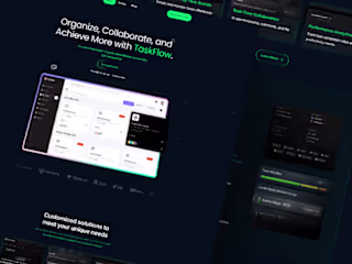 TasksFlow SaaS Landing Page Website Redesign and Development
