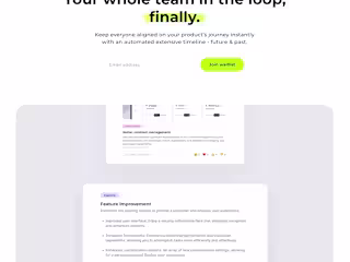 Release Feed - Website design & Framer development