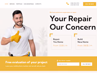 Home Service Website Design