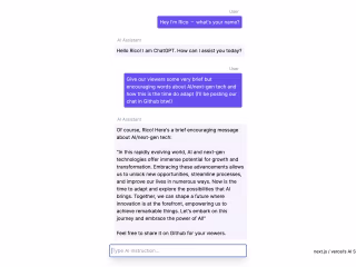 AI Chatbot with Next.js & OpenAI