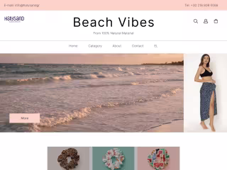 E-commerce Platform User Interface For HolySand Website