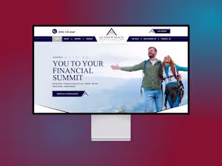 Financial Advisor Web Design for a Company