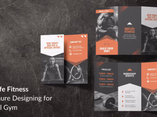 Brochure designing of a local Gym