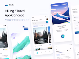 Climbr - a hiking app concept
