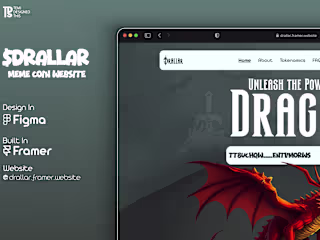 $DRALLA Meme Coin Website Built on Framer