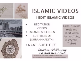 islamic content videos editor