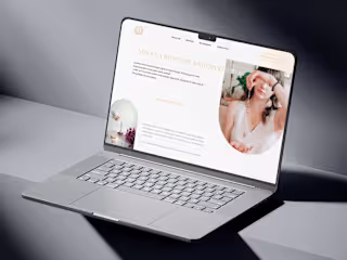Landing page concept for a psychologist
