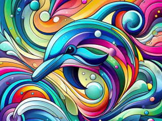 Cool Dolphin illustration