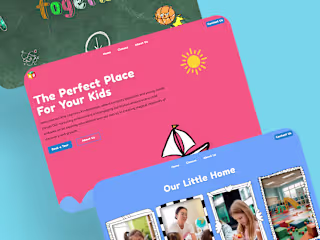 Kindergarten (School) / Landing Page / Website - UI/UX Design