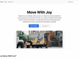 Web Design for Moving Company