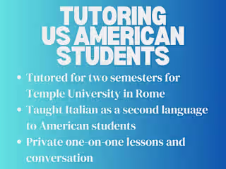 Tutoring American students for Temple University