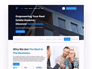 Sains Estates - Full web design