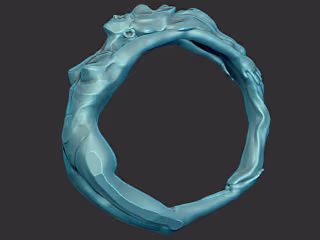 Feminine Ring 3d design