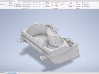 3D printable car cup holder