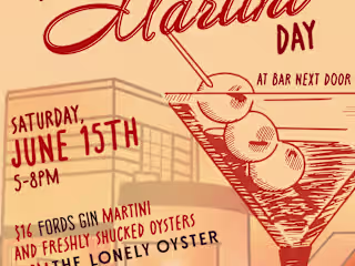 World Martini Day for Bar Next Door