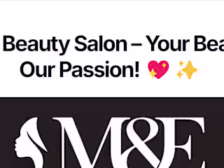 M&E Beauty Salon – Landing Page With Framer
