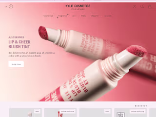 Cosmetics website that pops as much as your product - Shopify
