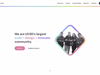 Minimalist College-Organization Landing Page