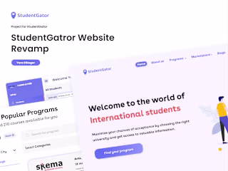 Enhancing UX & UI Studentgator Platform