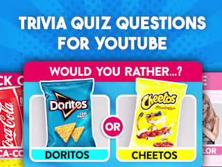 Would you rather or Quiz trivia questions for youtube