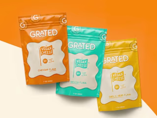 Grated Vegan Cheese Brand Identity & Logo Design