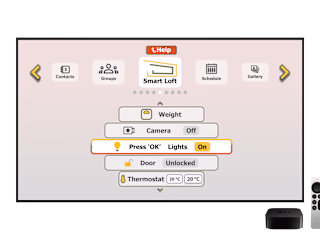 Web-based TV app design for senior living project