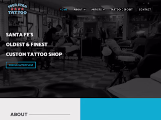 Web Design for Tattoo Shop