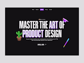 Design Course Landing Page