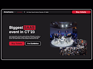 Landing Page Design for SAAS Companies Event