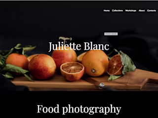 Website Development for Food Photography
