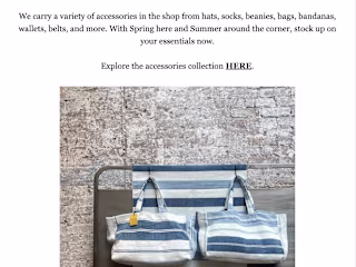 Omnisend Email Marketing Campaign for Blue in Green SOHO