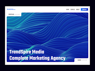 Trendy spire media | Hero Section Re-Design :: Behance