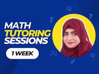 Get One-on-One Sessions from Math tutor for 1 Week.