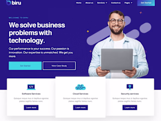 Webflow design project, Biru.com