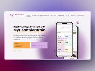 MyHealthierBrain | Webflow Website