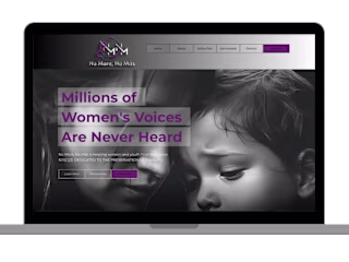 No More, No Más Re-Branding & Custom Non-Profit Web Design