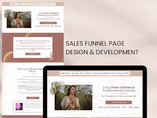 Sales Page/Landing Page Design and Development 