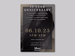 Invitation Design for Hair Studio