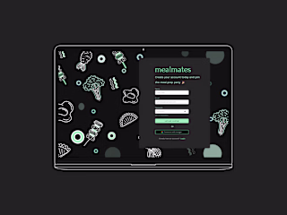 Sign Up page for a Meal Prep app