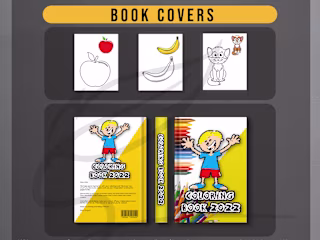 Book/Ebook Cover Design and Coloring Page 