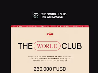 Landing page - The World Club